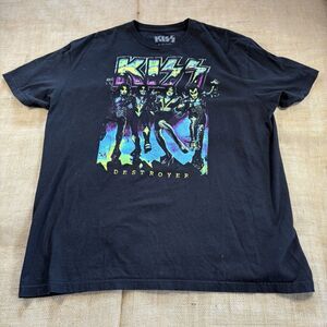 Kiss Destroyer Album Neon Fluorescent Officially Licensed T-Shirt Size XL